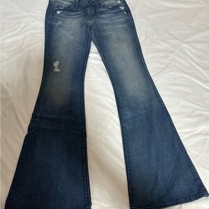 Black Orchid Blue Flare Wide Leg Jeans Size 26